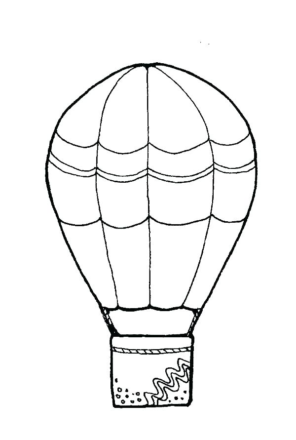 600x891 Hot Air Balloon Colouring Pages Printable Hot Air Balloon Coloring