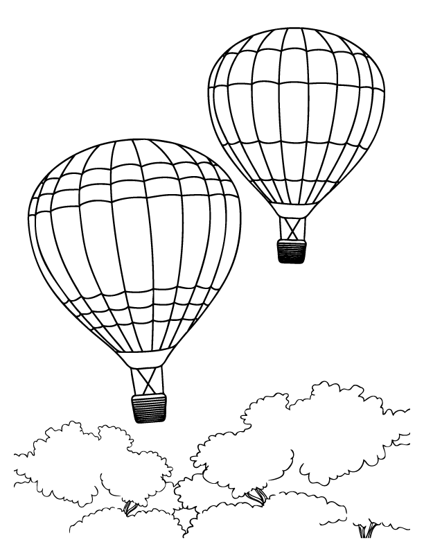 612x792 Hot Air Balloon Coloring Page Hot Air Balloon Coloring Pages