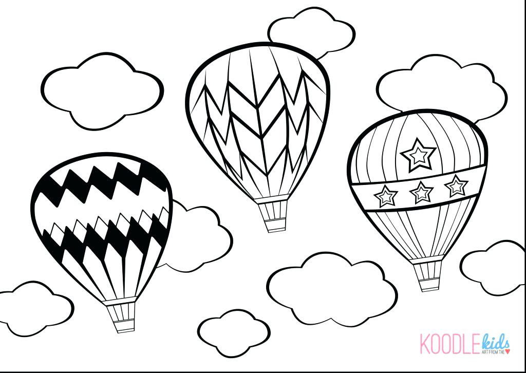 1024x726 Balloon Coloring Pages Hello Kitty Balloon Coloring Page Hot Air