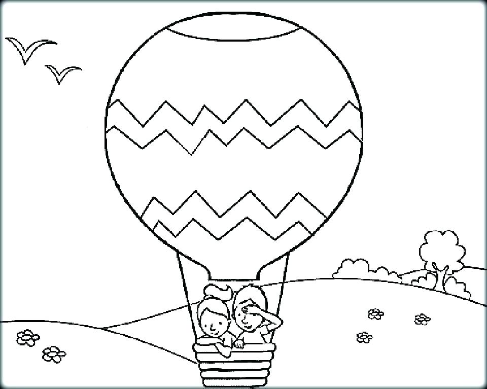 960x767 Hot Air Balloon Coloring Pages Hot Air Balloons Hot Air Balloon