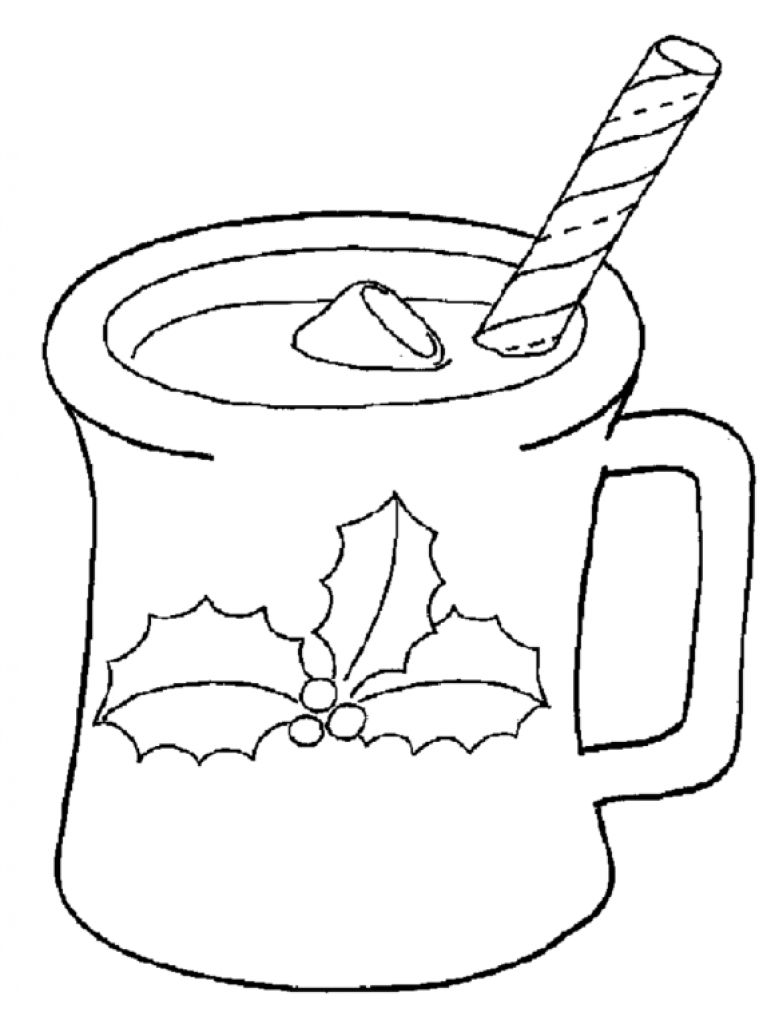 Hot Chocolate Coloring Sheet Coloring Pages Of Santa Enjoying 775x1024 Hot Chocolate Coloring Sheet Coloring Pages Of Santa Enjoying