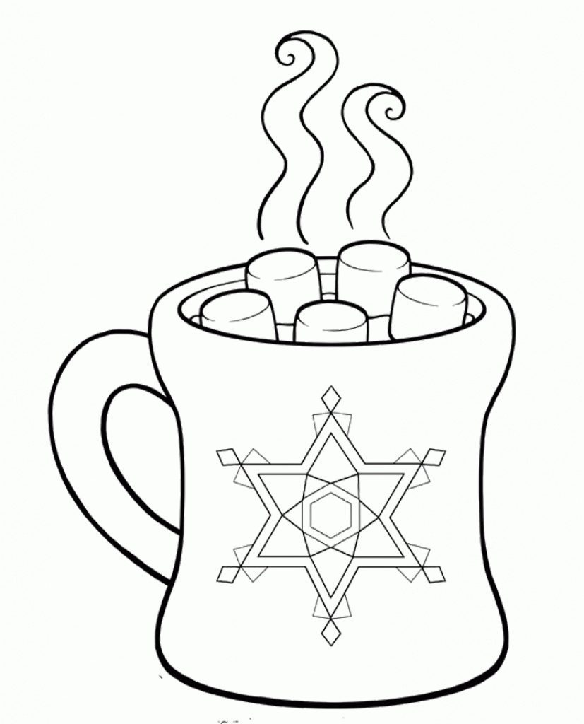 Refundable Hot Chocolate Coloring Page 6734 827x1024 Refundable Hot Chocolate Coloring Page 6734