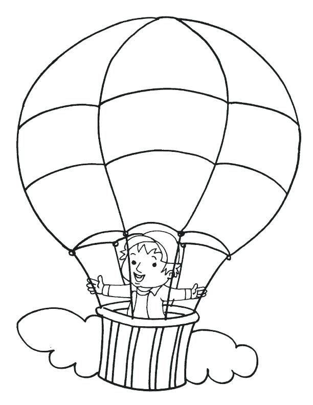 612x792 Balloon Coloring Pages Hot Air Balloon Coloring Page Phantom