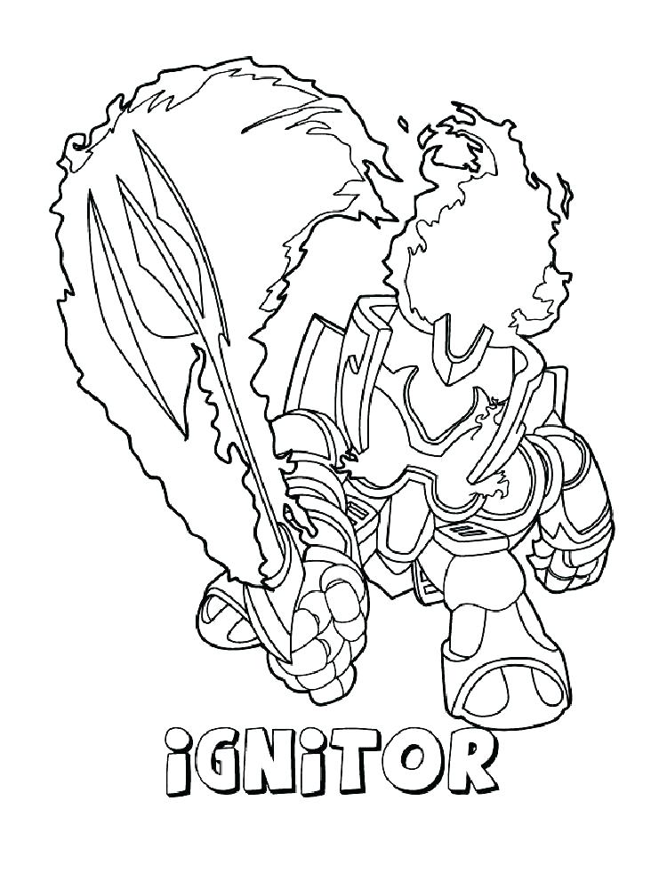 750x1000 Skylanders Giants Coloring Pages