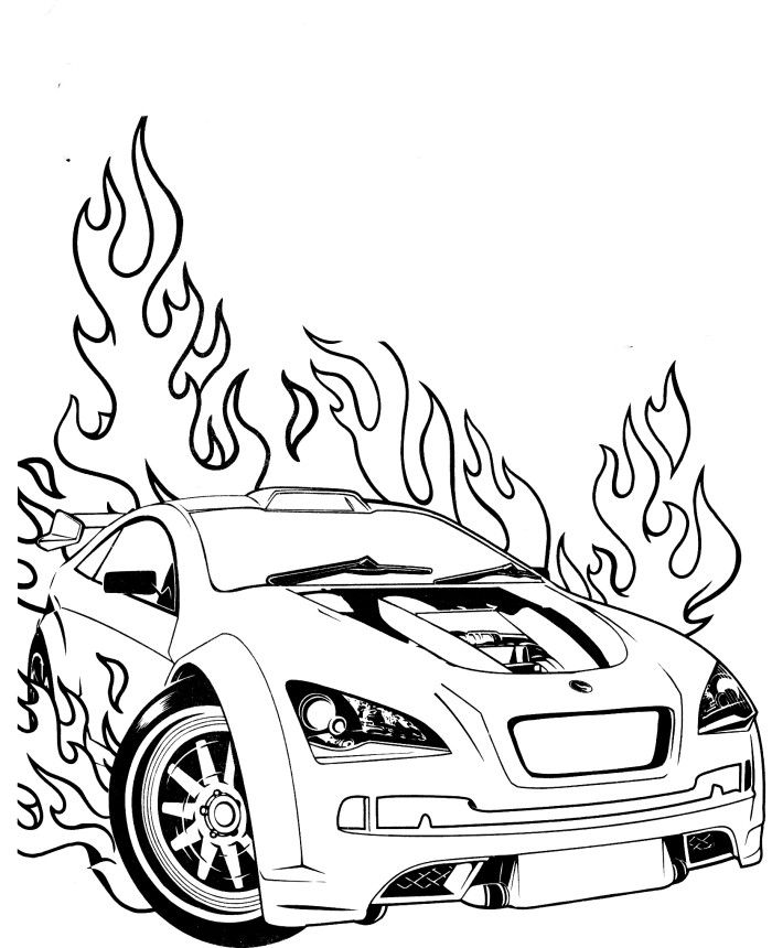 700x860 Hot Wheels Super Speed Coloring Pages