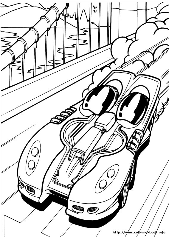 567x794 Hot Wheels Coloring Picture