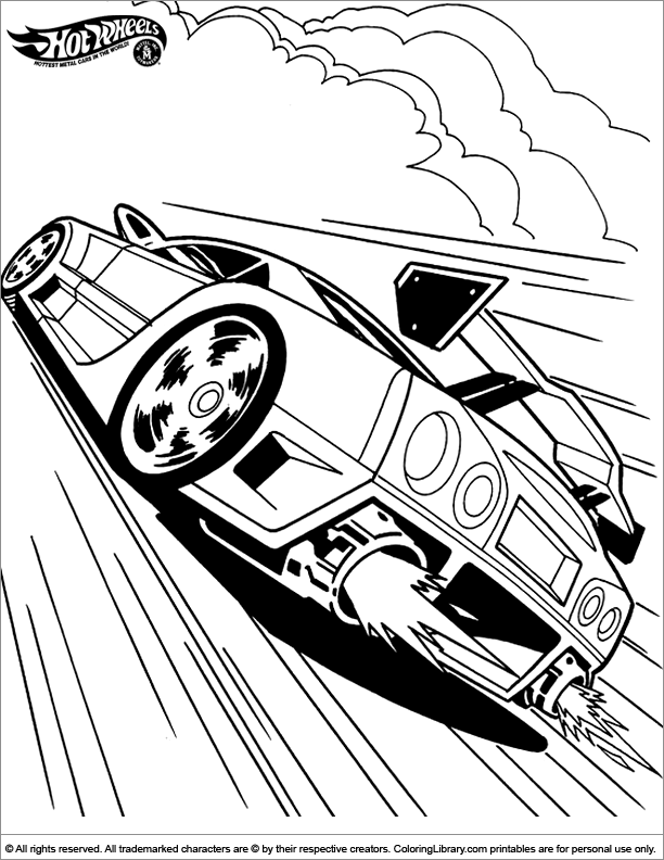 612x792 Hot Wheels Coloring Pages For Kids Coloring Pages