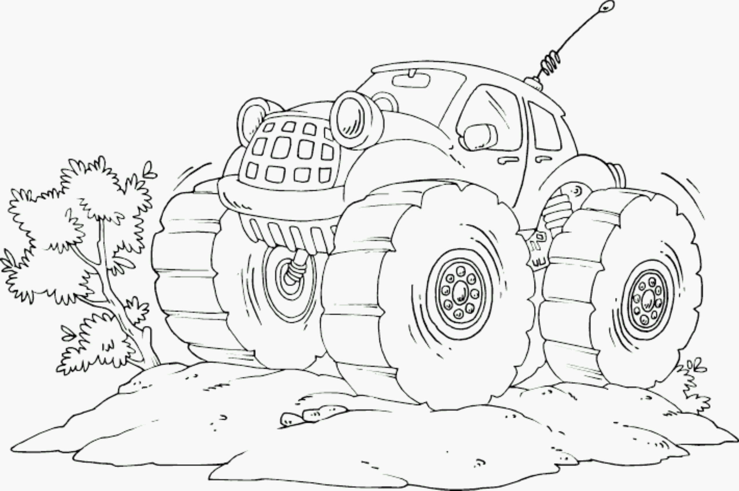 2551x1695 Drawing Monster Truck Coloring Pages With Kids