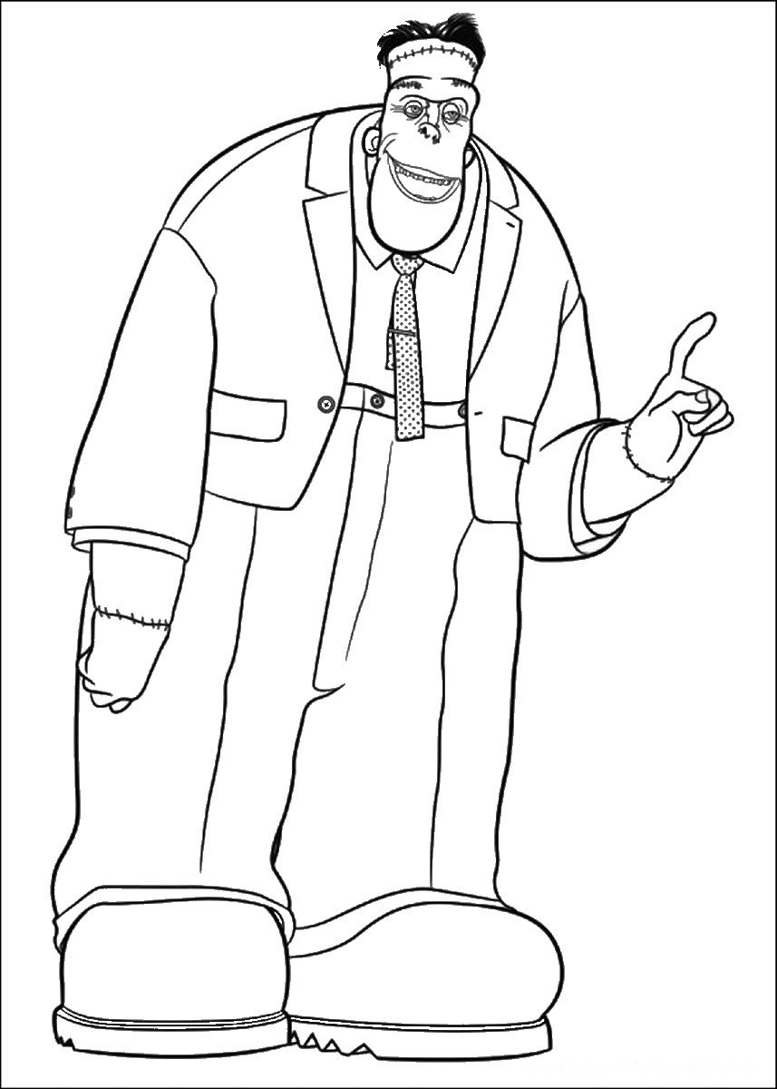 Hotel Transylvania 2 Coloring Pages 857x1200 Hotel Transylvania 2 Coloring Pages