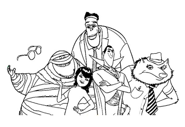 Hotel Transylvania Coloring Pages 600x411 Hotel Transylvania Coloring Pages