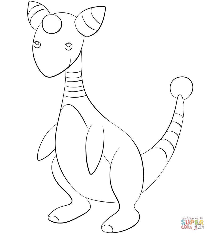 889x1000 Hurry Pokemon Coloring Pages Houndoom Generati