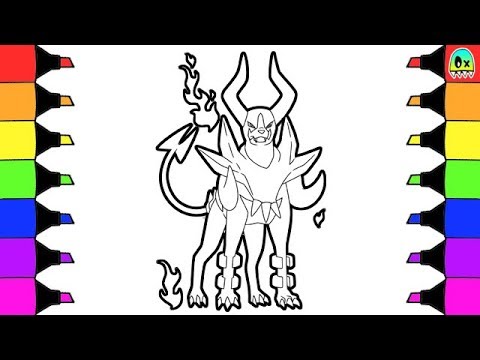 480x360 Pokemon Coloring Pages Mega Houndoom Colouring Book Fun