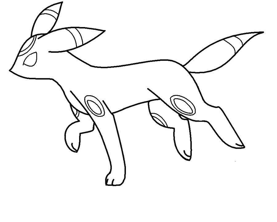 900x723 Pokemon Umbreon Coloring Pages