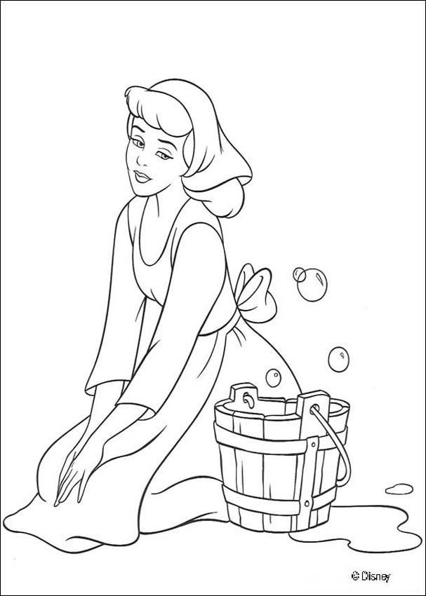 607x850 Princess Cinderella Color Pages Printable Cinderella Coloring