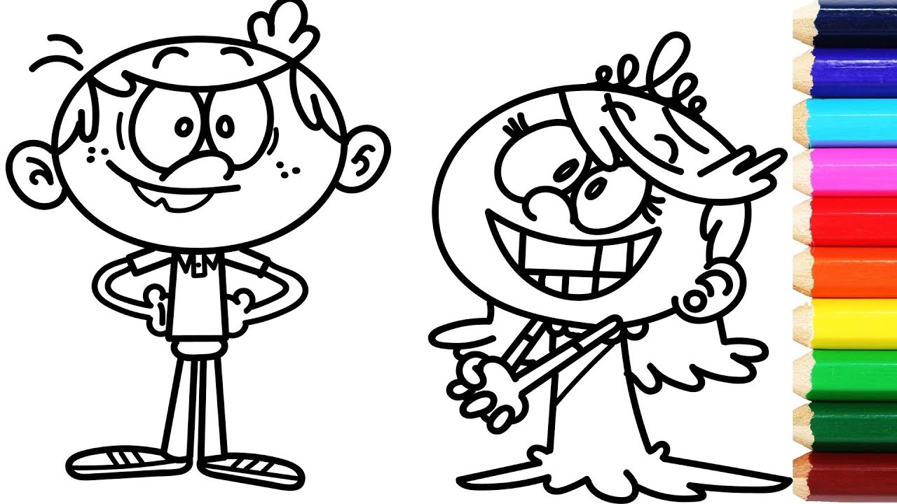 1280x720 Loud House Coloring Pages