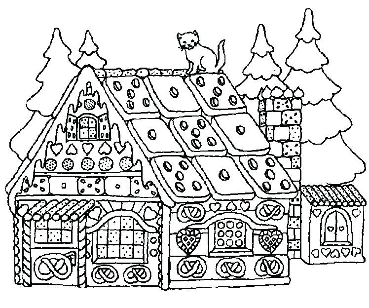 748x624 Free Printable Snow Covered House Coloring Pages Luxury Christmas