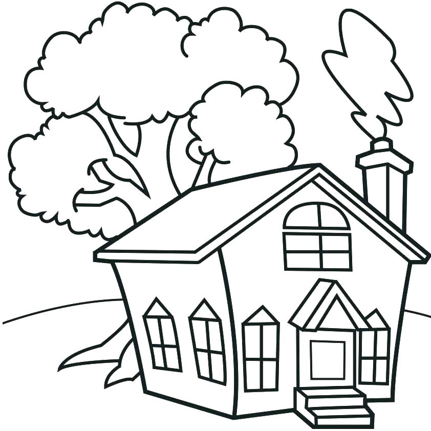842x842 Haunted House Coloring Pictures Kids Coloring House Coloring Pages