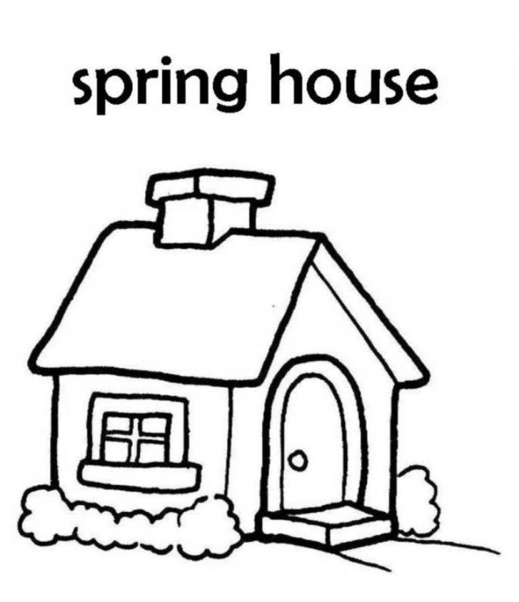 1034x1200 House Coloring Pages To Download And Print For Free