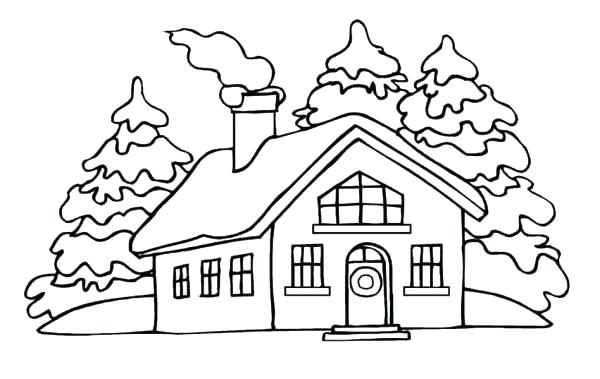 House Coloring Book White House Coloring Pages House Picture 600x379 House Coloring Book White House Coloring Pages House Picture