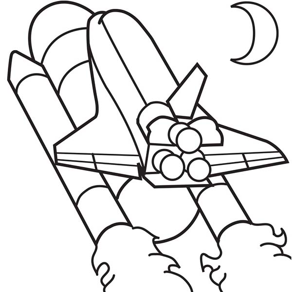 600x600 Printable Rocket Coloring Pages