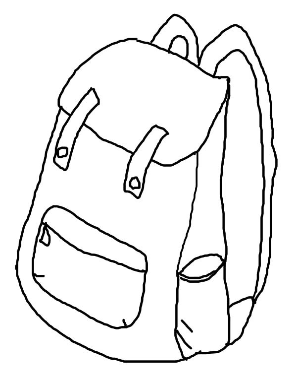 600x776 How To Draw Backpack Coloring Pages Best Place To Color