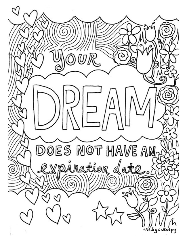 12 Inspiring Quote Coloring Pages For Printables 650x841 12 Inspiring Quote Coloring Pages For Printables