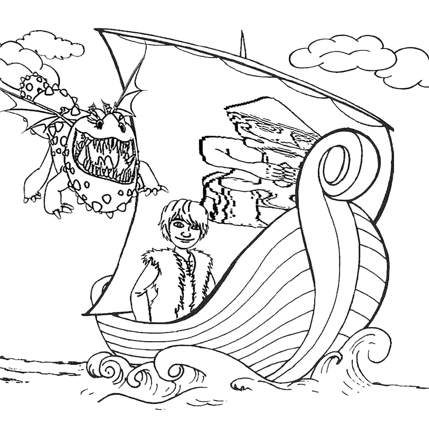 1400x1400 How To Train Your Dragon Coloring Pages