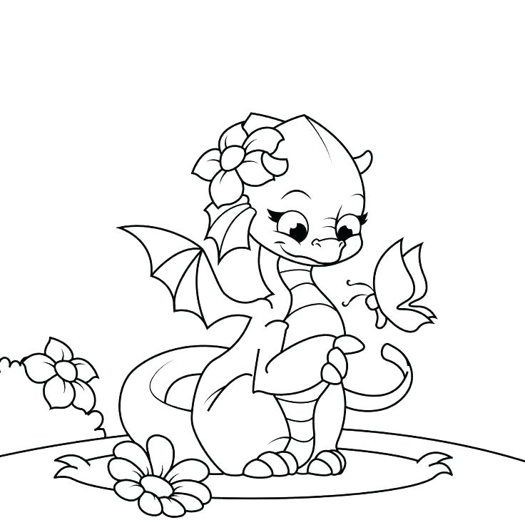 736x736 Dragon Printable Coloring Pages