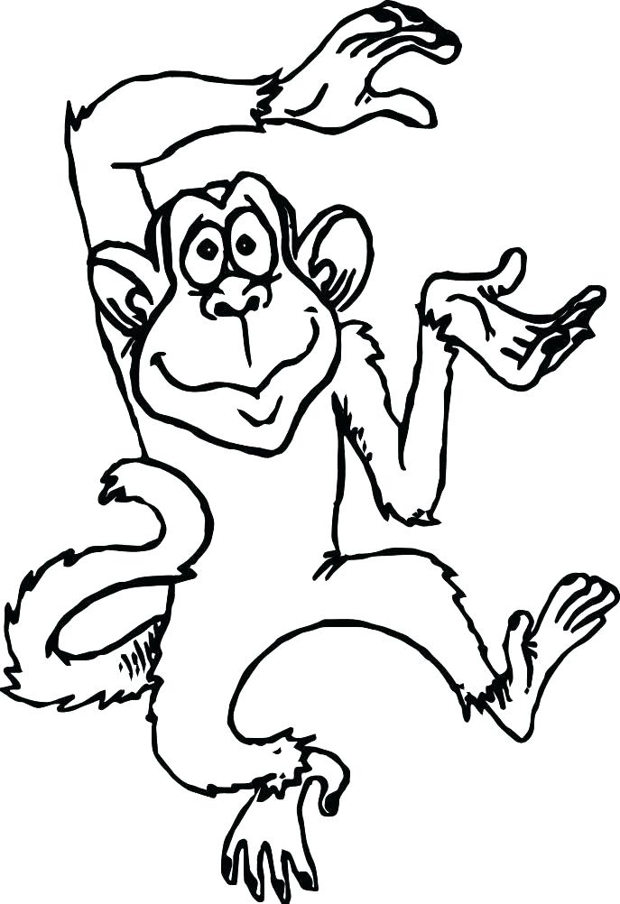 Charming Howler Monkey Coloring Page Free Printable Monkey 687x1002 Charming Howler Monkey Coloring Page Free Printable Monkey