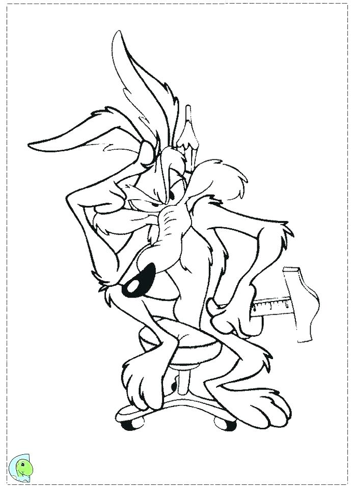 Coyote Coloring Botcompass.co 691x960 Coyote Coloring Botcompass.co