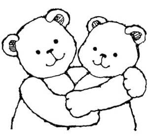 300x285 Bear Hug Coloring Pages Bgcentrum