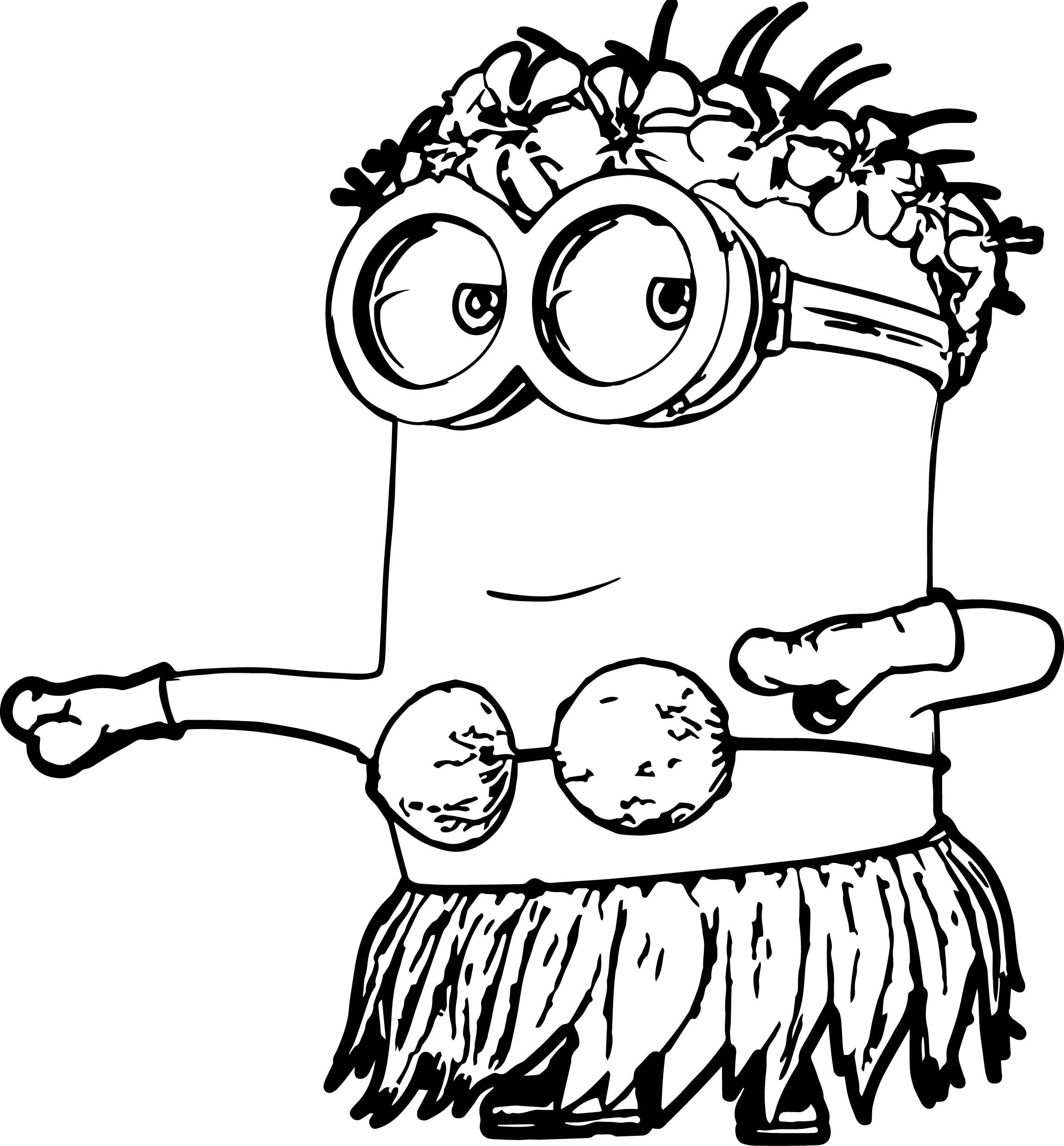 Hula Girl Coloring Page 2296x2473 Hula Girl Coloring Page