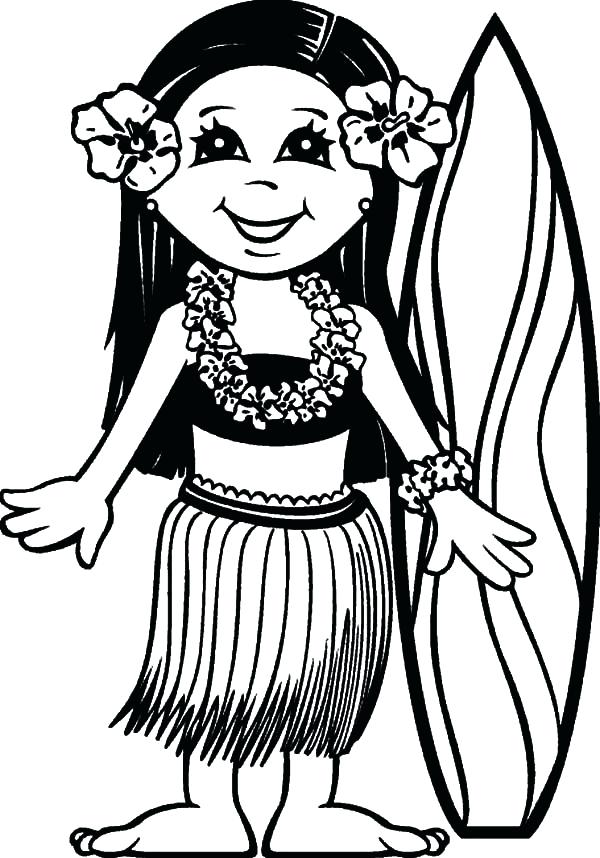 Hawaii Coloring Pages Surfer Girl Coloring Pages Surfer Girl 600x858 Hawaii Coloring Pages Surfer Girl Coloring Pages Surfer Girl