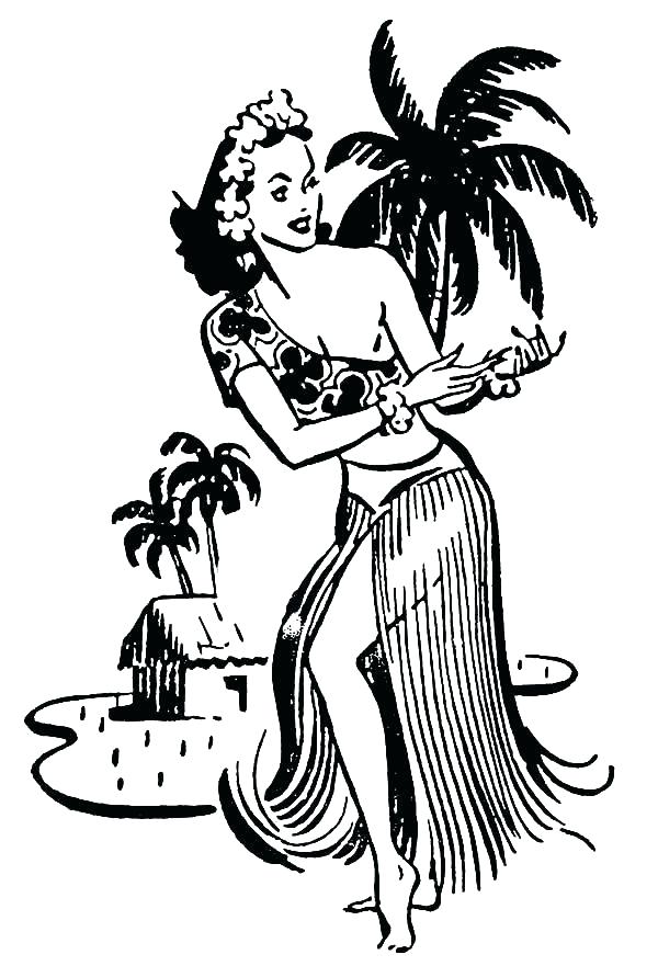 Coloring Pages Plus Coloring Pages Packed With Hula Dancer 600x881 Coloring Pages Plus Coloring Pages Packed With Hula Dancer
