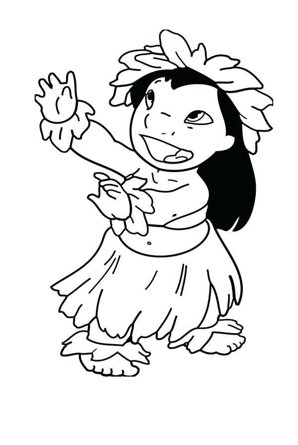 600x895 Hula Girl Coloring Page Coloring Pages Hula Dancers Boy For Kid