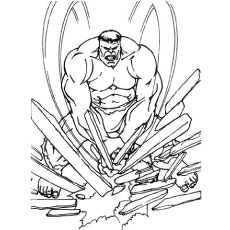 Hulk Cartoon Coloring Pages