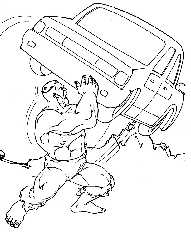 612x792 Printable Hulk Coloring Pages For Kids
