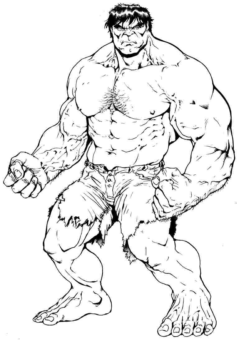 768x1094 Free Superhero Hulk Colouring Pages For Preschool