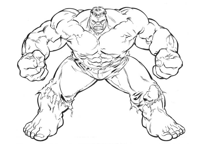 700x500 Hulk Cartoon Coloring Pages