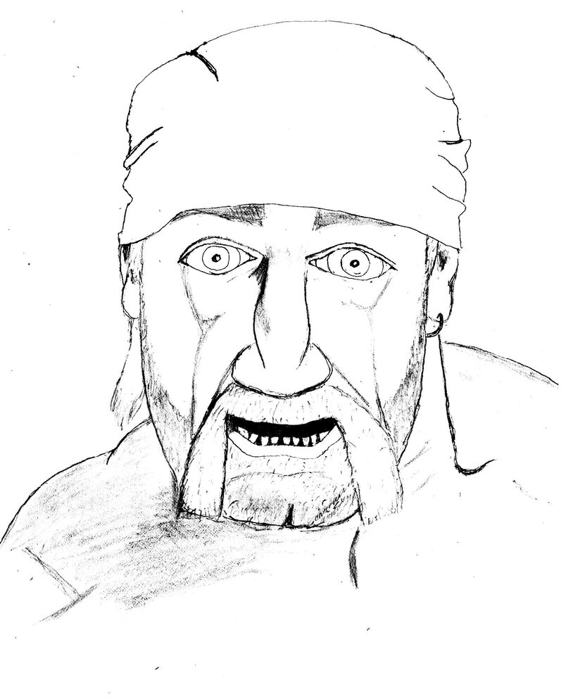 Hulk Hogan Coloring Pages 804x993 Hulk Hogan Coloring Pages