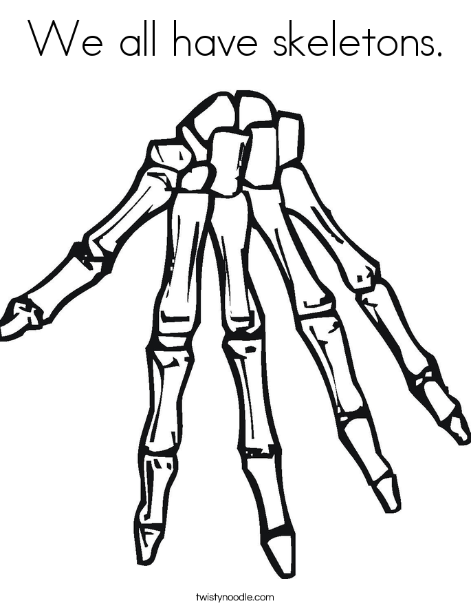 685x886 Skeleton Bones Coloring Pages
