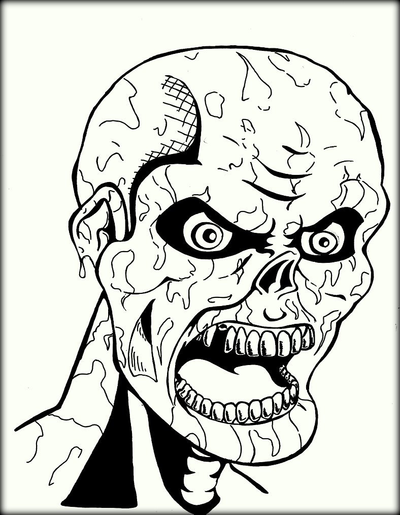 Scary Coloring Pages 788x1013 Scary Coloring Pages