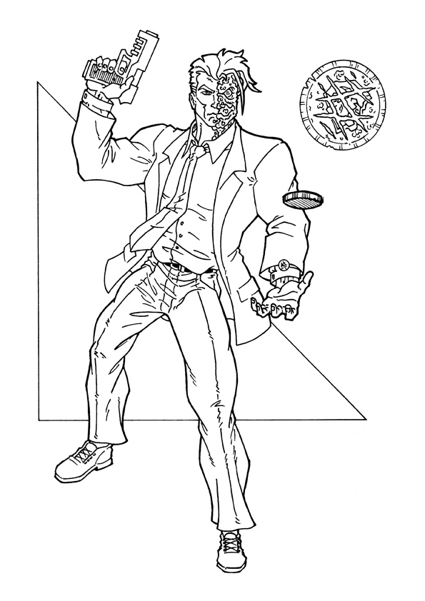 Batman Face Coloring Pages 595x842 Batman Face Coloring Pages