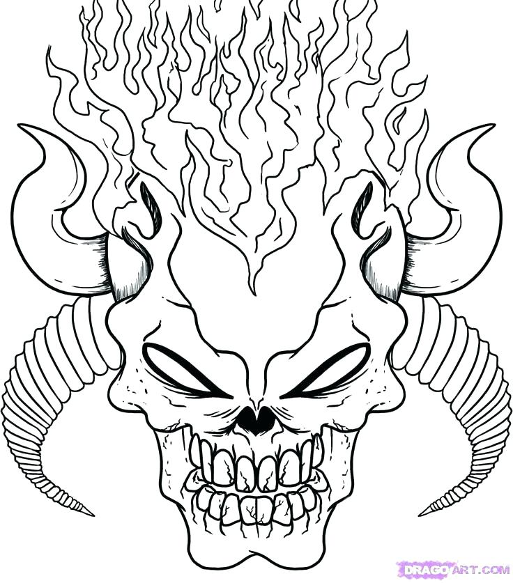 Human Skull Coloring Pages at GetColorings com - Human Skull Coloring Pages 18 