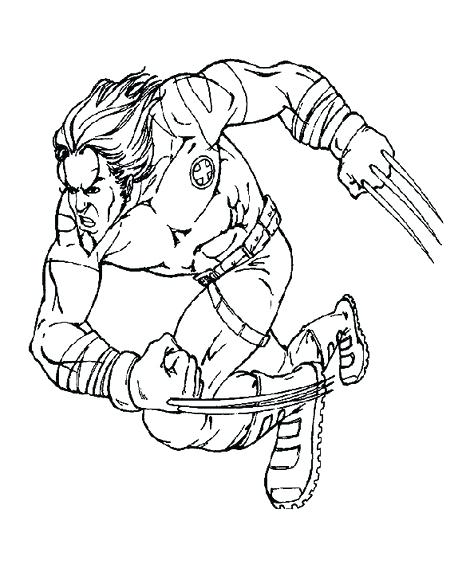 474x564 Human Torch Coloring Pages The Wolverine X Men Coloring Pages