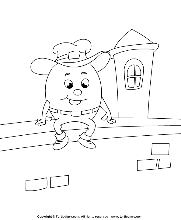 Humpty Dumpty Coloring Sheet Turtle Diary 595x725 Humpty Dumpty Coloring Sheet Turtle Diary