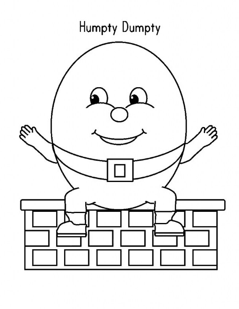 Old Fashioned Printable Humpty Dumpty Coloring Pages Ideas 791x1024 Old Fashioned Printable Humpty Dumpty Coloring Pages Ideas