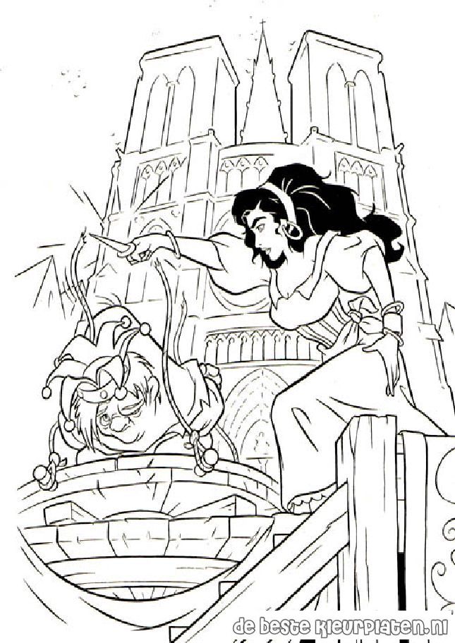 645x912 The Hunchback Of Notre Dame Coloring Pages
