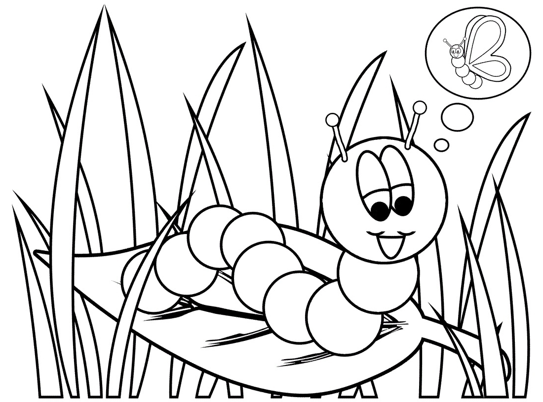 Hungry Caterpillar Coloring Pages 1100x816 Hungry Caterpillar Coloring Pages