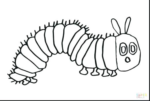 Very Hungry Caterpillar Coloring Page Caterpillar Coloring Pages 520x350 Very Hungry Caterpillar Coloring Page Caterpillar Coloring Pages